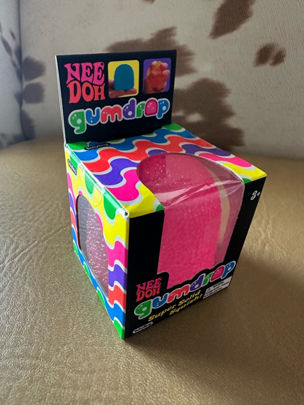 Gumdrop Super Solid Squish Toy - Pink